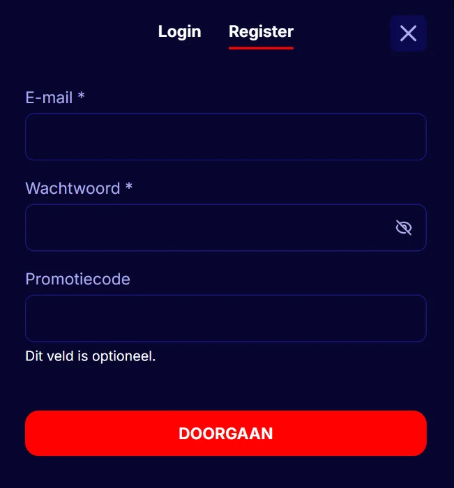GladiatorsBet Casino Account aanmaken